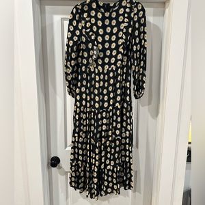 Zara sunflower midi dress